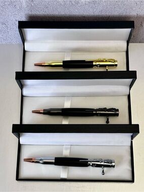 New Set of 3 Boltee Action Pens + 3 Gift Cases Birthday Gift Men Cool Gadgets